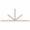 Ekena Millwork Saratoga Smooth Timber Gable Bracket, Douglas Fir, 108"W x 45"H x 1 1/2"D x 3 1/2"F, 10/12 Pitch GBW108X45X0204SAR00SDF - alternate 1